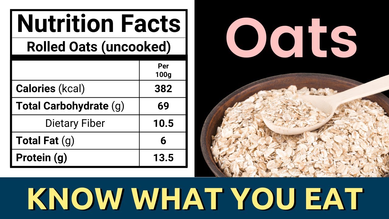 calories oats 100g