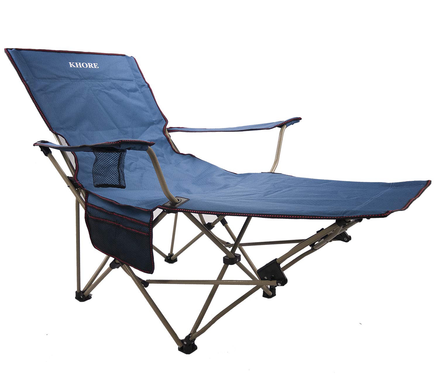 camping chairs reclining footrest