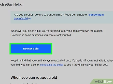 can you cancel a bid on ebay