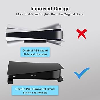 can you sit a ps5 on its side