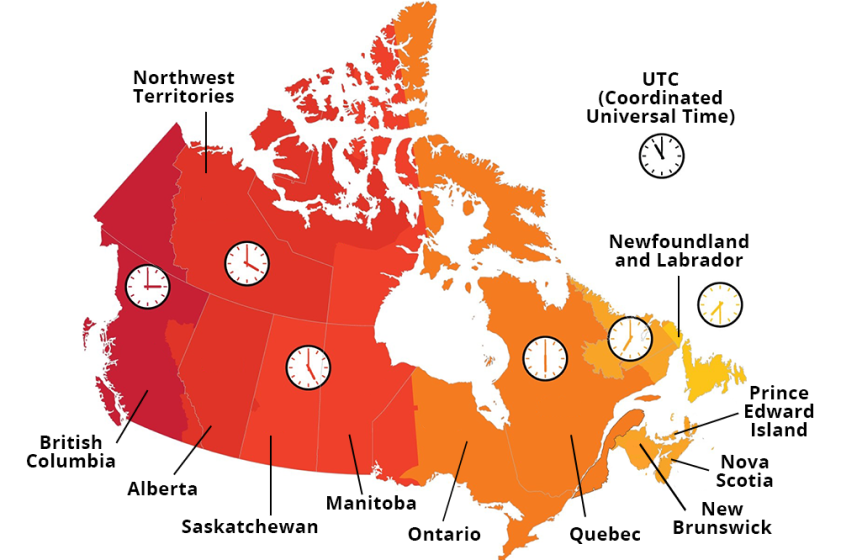 canada time difference