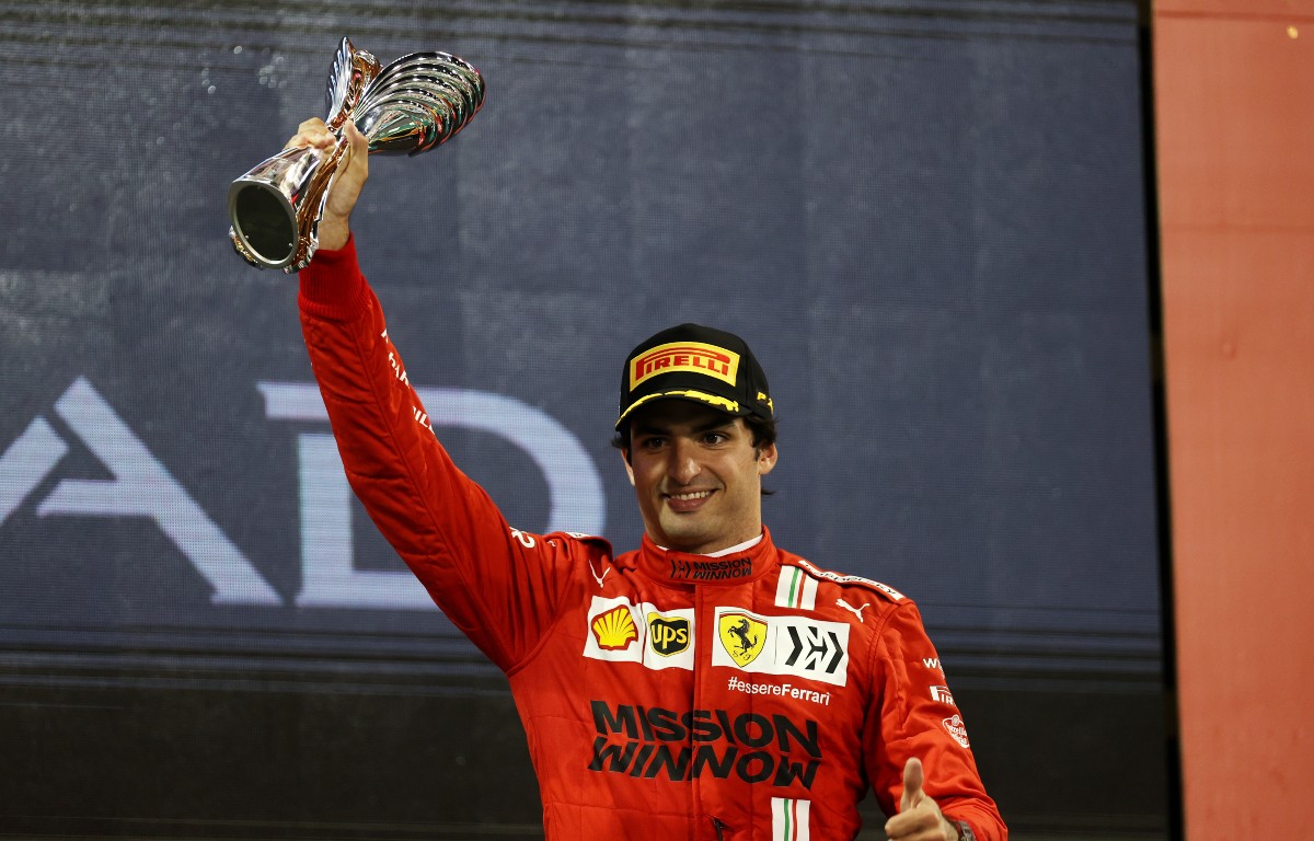 carlos sainz abu dhabi 2021