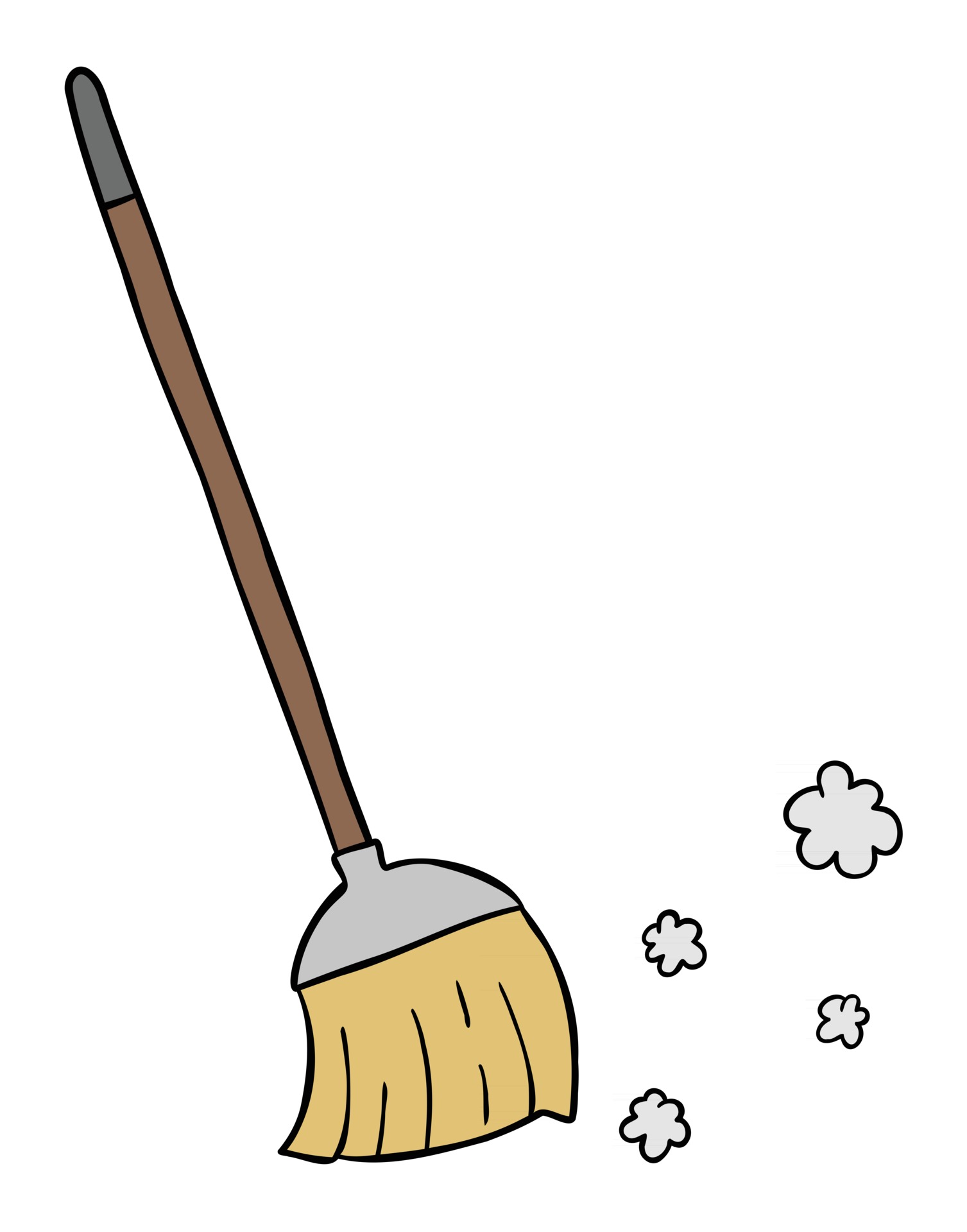 cartoon broom