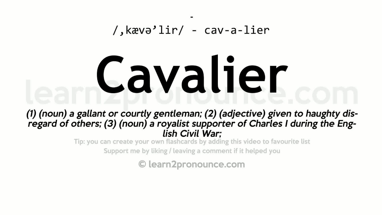 cavalier meaning