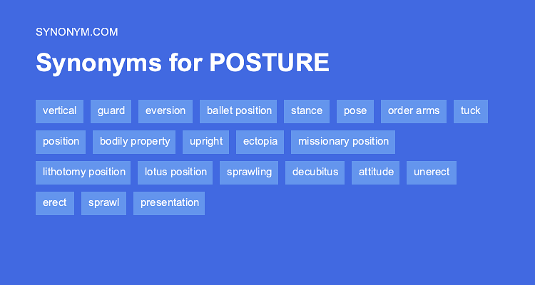 synonyms for posing