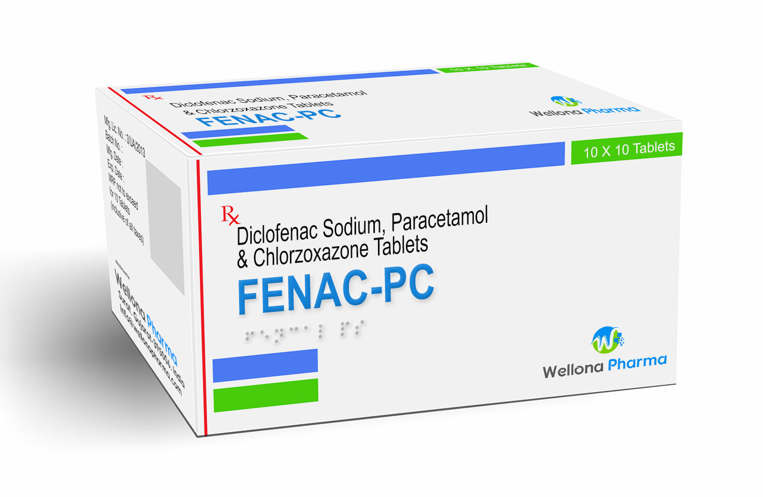 paracetamol diclofenac sodium and chlorzoxazone tablets