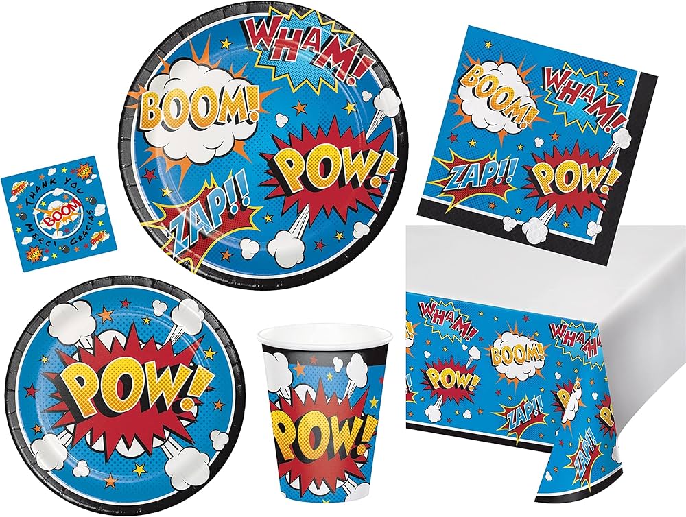 superhero partyware