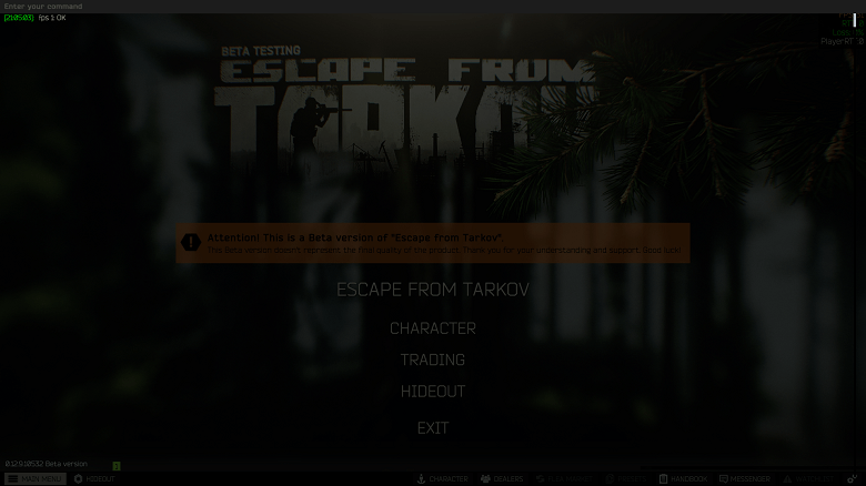 tarkov fps command