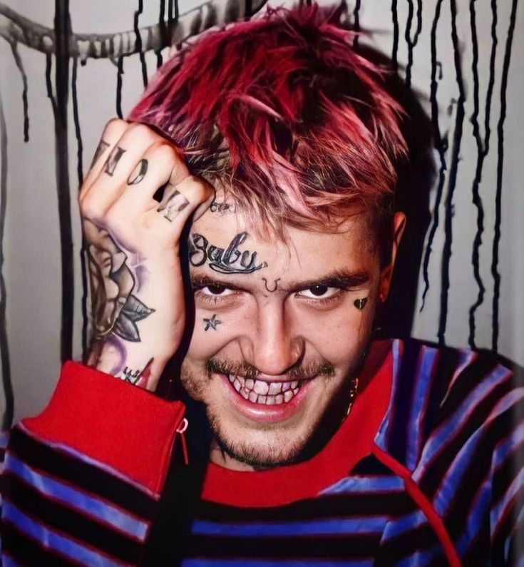 lil peep red hair