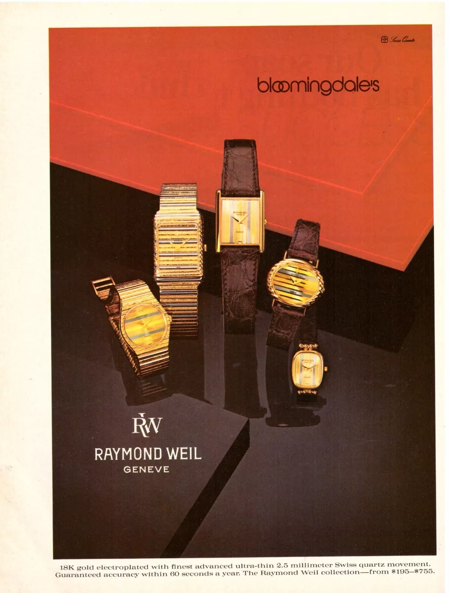 raymond weil 1980s watches