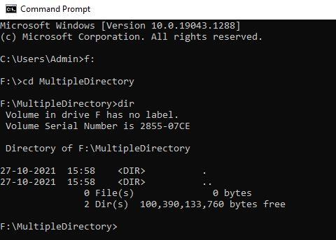 cd multiple directories