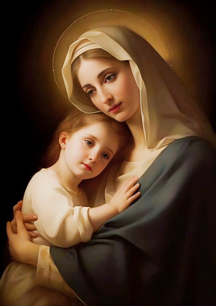 jesus and mother mary pics