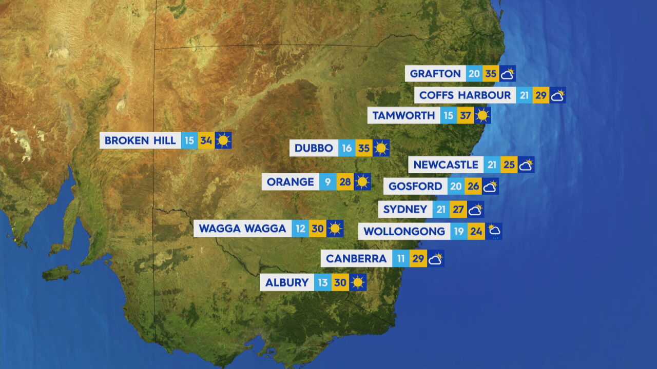 sydney weather forecast december 2023