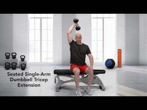 one arm dumbbell extension