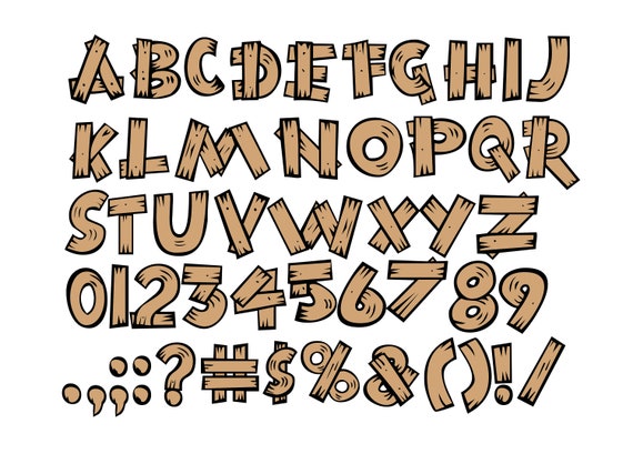 wood alphabet letters