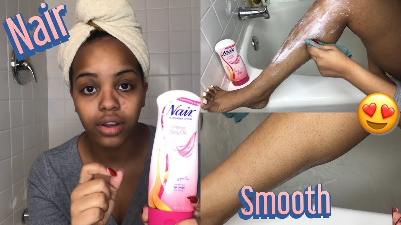 nair hair removal video