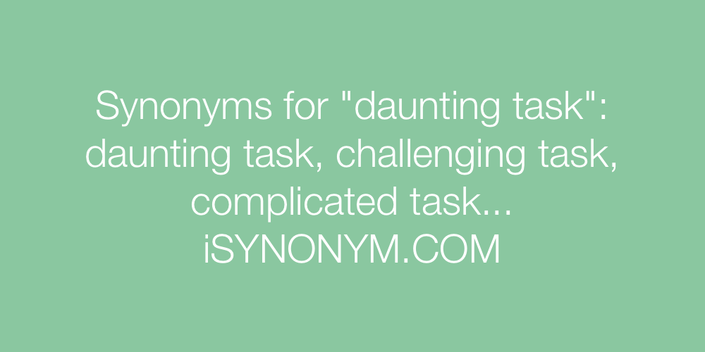 daunting synonym