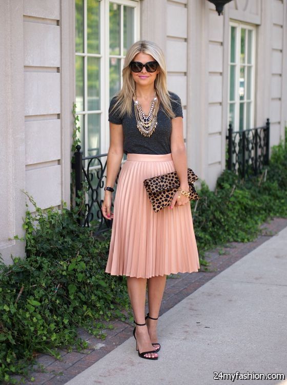 tops to wear with pleated skirts