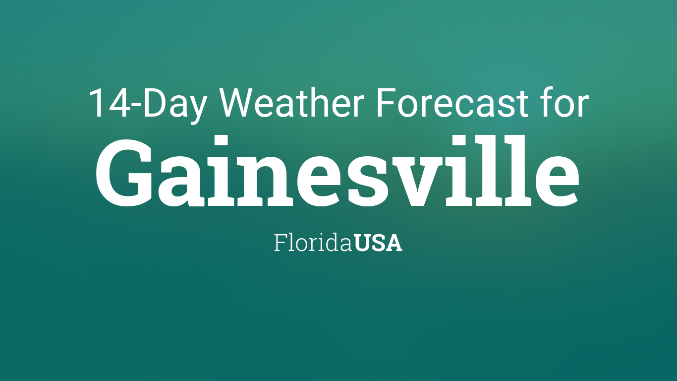 weather forecast for gainesville fl