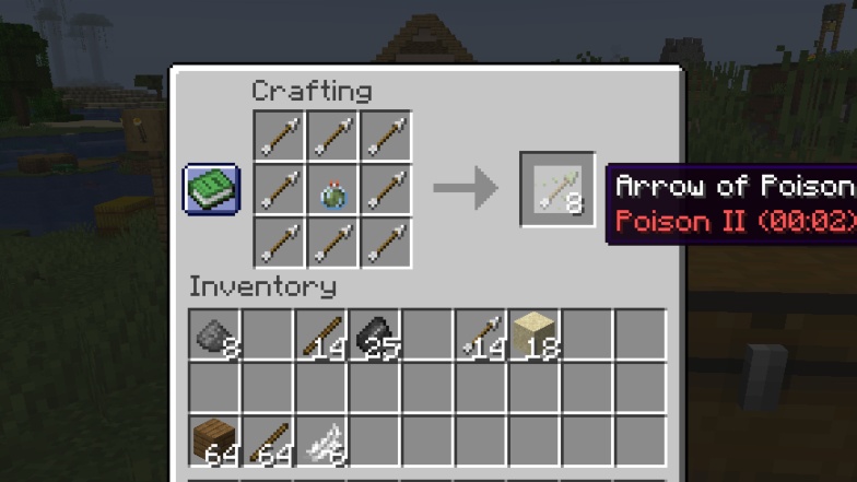 how do you craft an arrow in minecraft