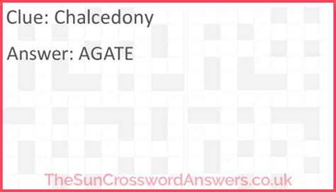 chalcedony crossword