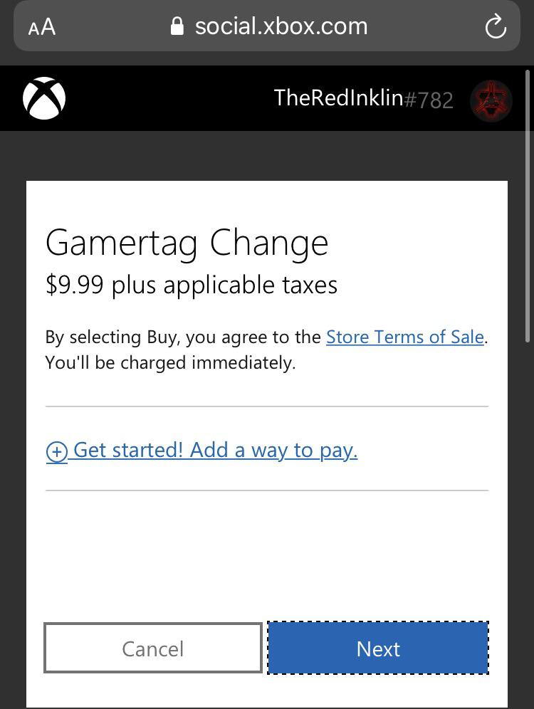 change gamertag