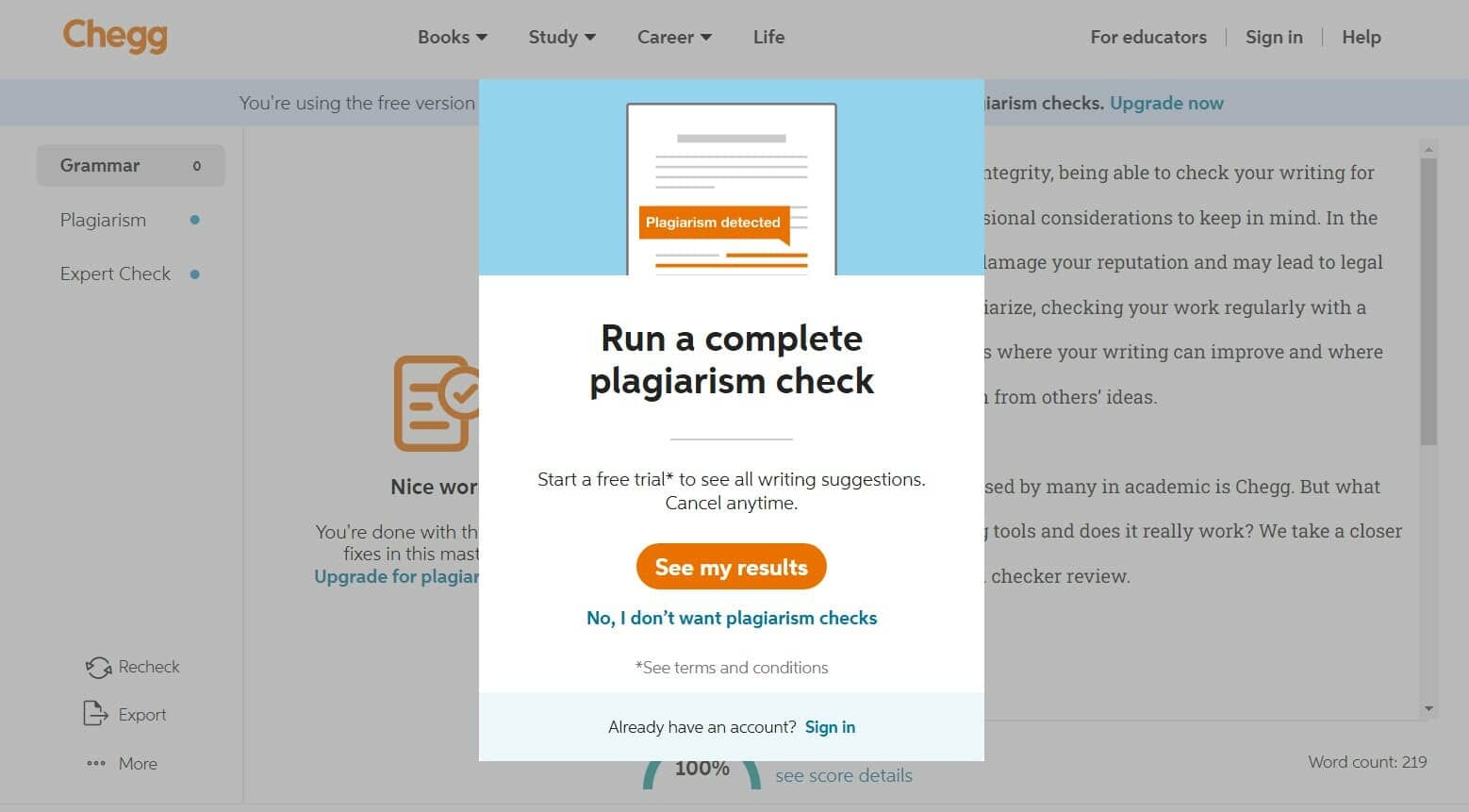 chegg plagiarism