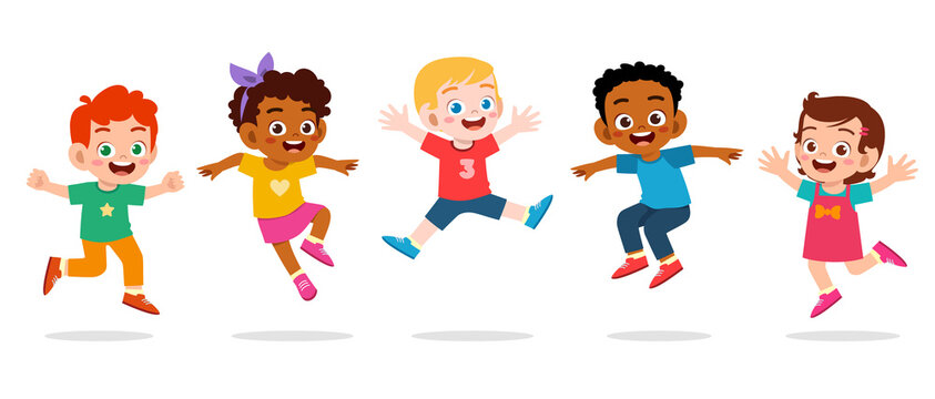 children playing clipart