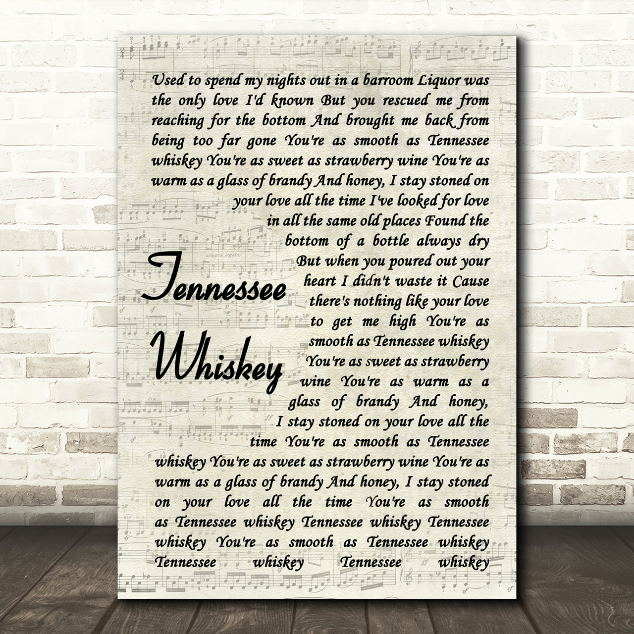 chris stapleton tennessee whiskey with lyrics