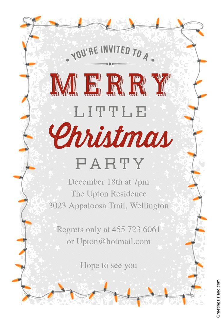 christmas celebration invitation template