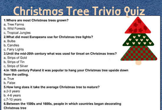 christmas quizzes free printable