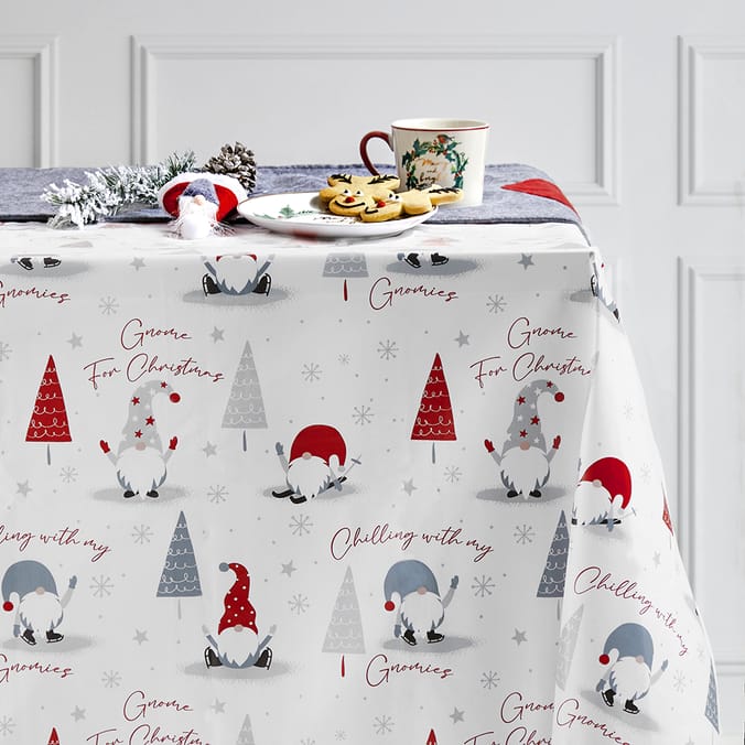 christmas wipeable tablecloth