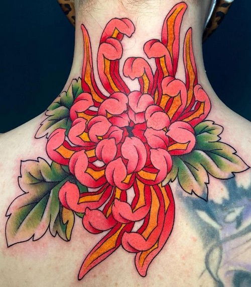 chrysanthemum flower tattoo meaning