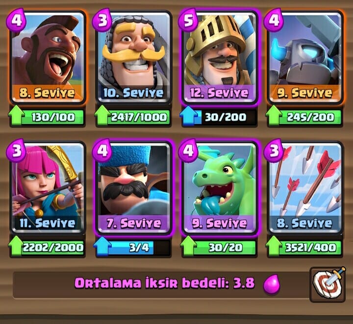 clash royale 2 arena destesi