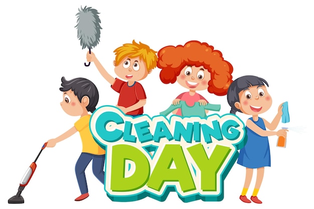 cleaning day clipart