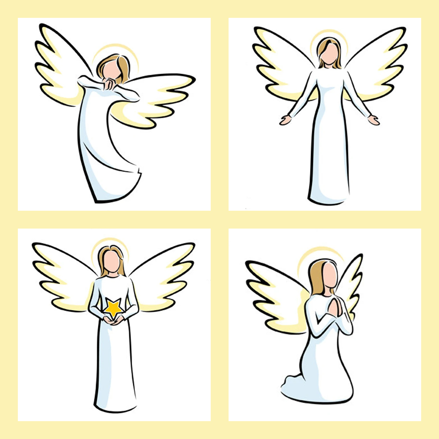 clip art of an angel