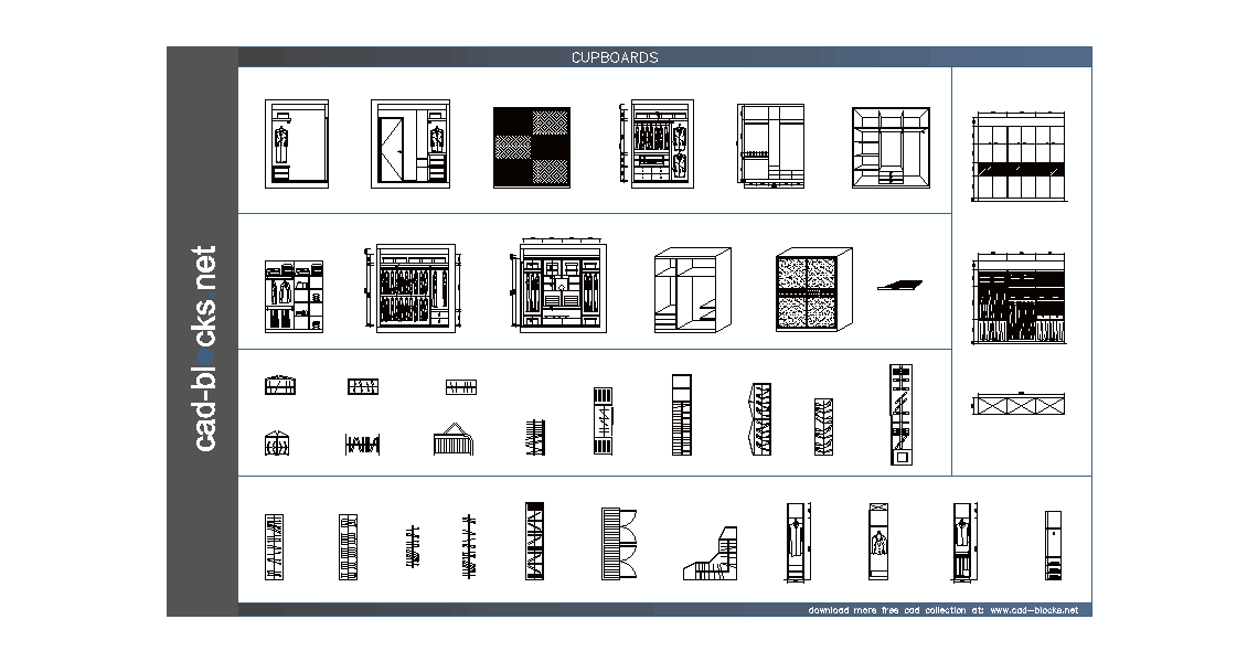 closet autocad block