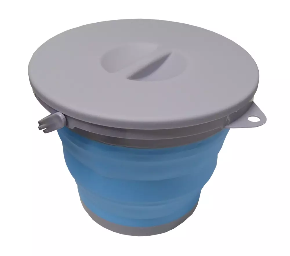 collapsible bucket with lid