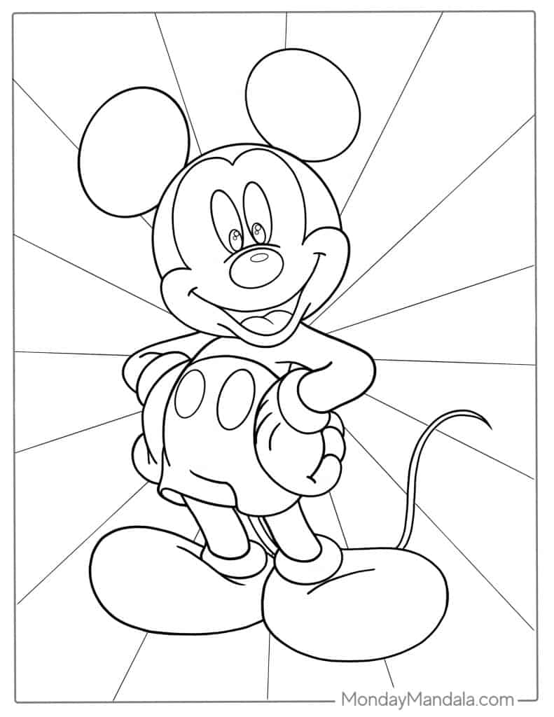 coloring pages mickey mouse