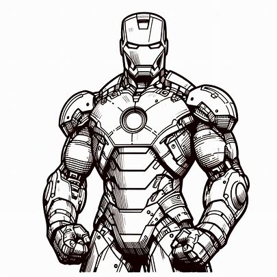 coloring pages of iron man