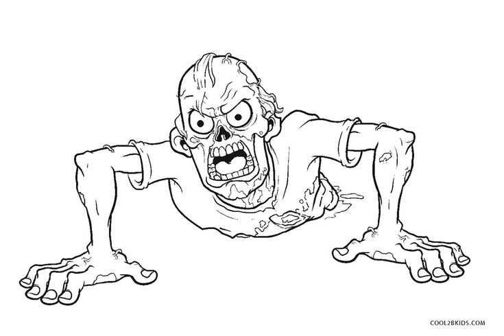 coloring pages of zombies