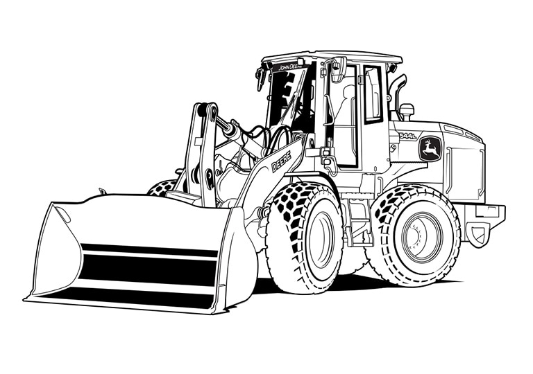 coloring pages tractors john deere