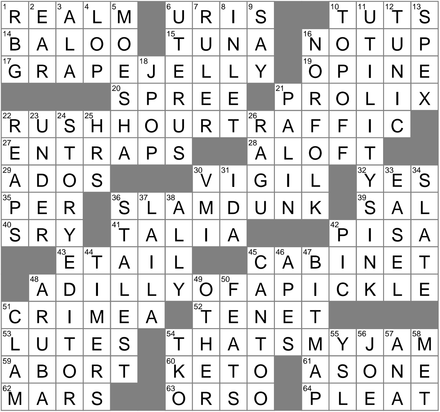 coming last is the best crossword clue