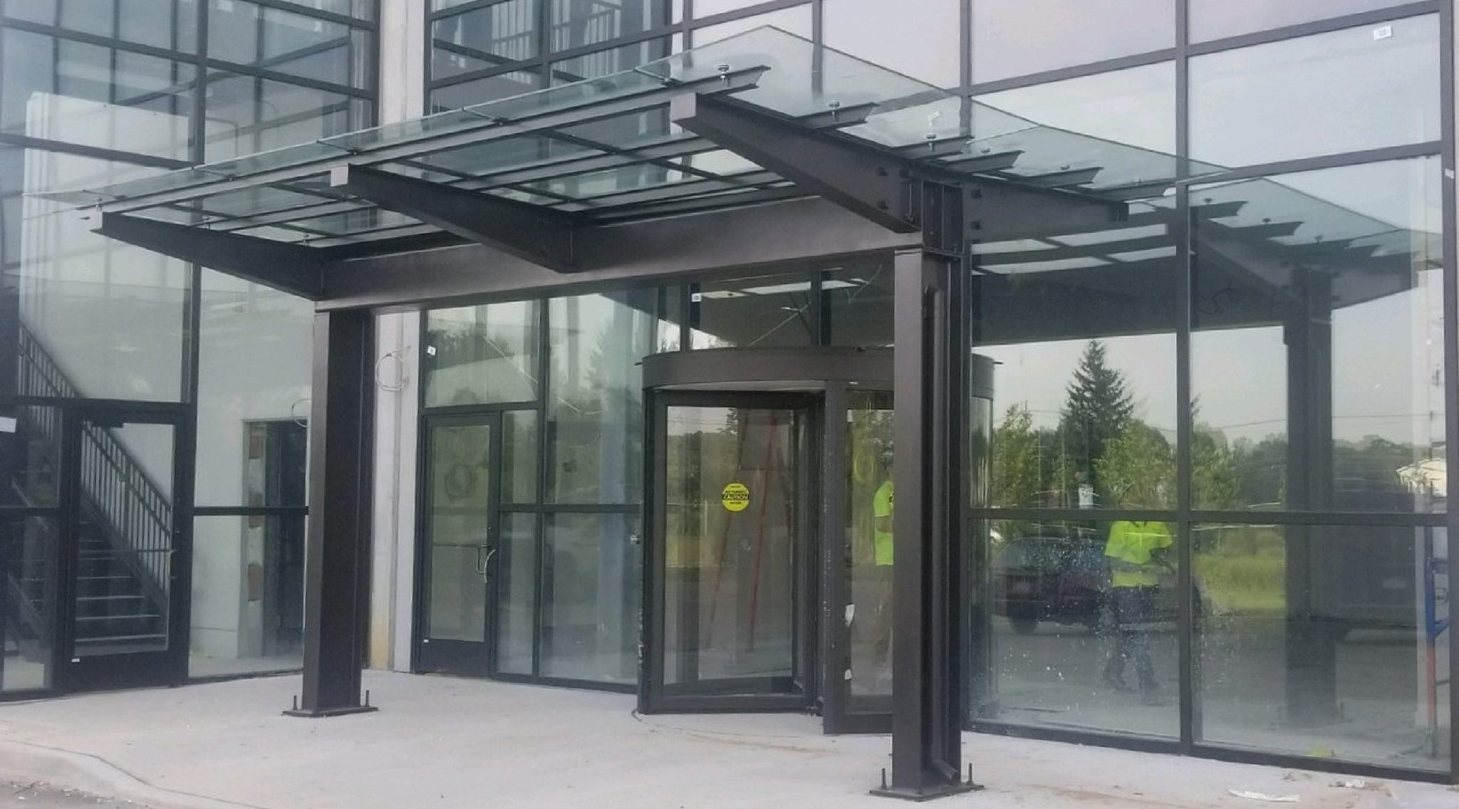 commercial door canopy