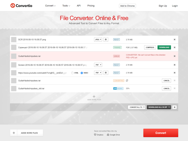 convertio kostenlos