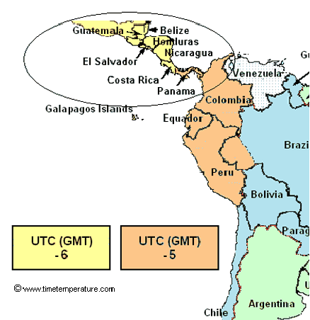 costa rica time difference