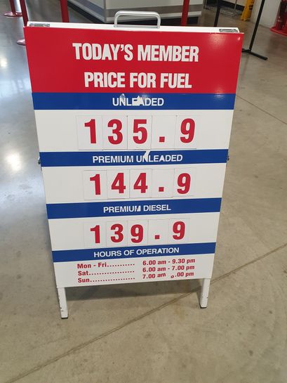 costco watford petrol prices