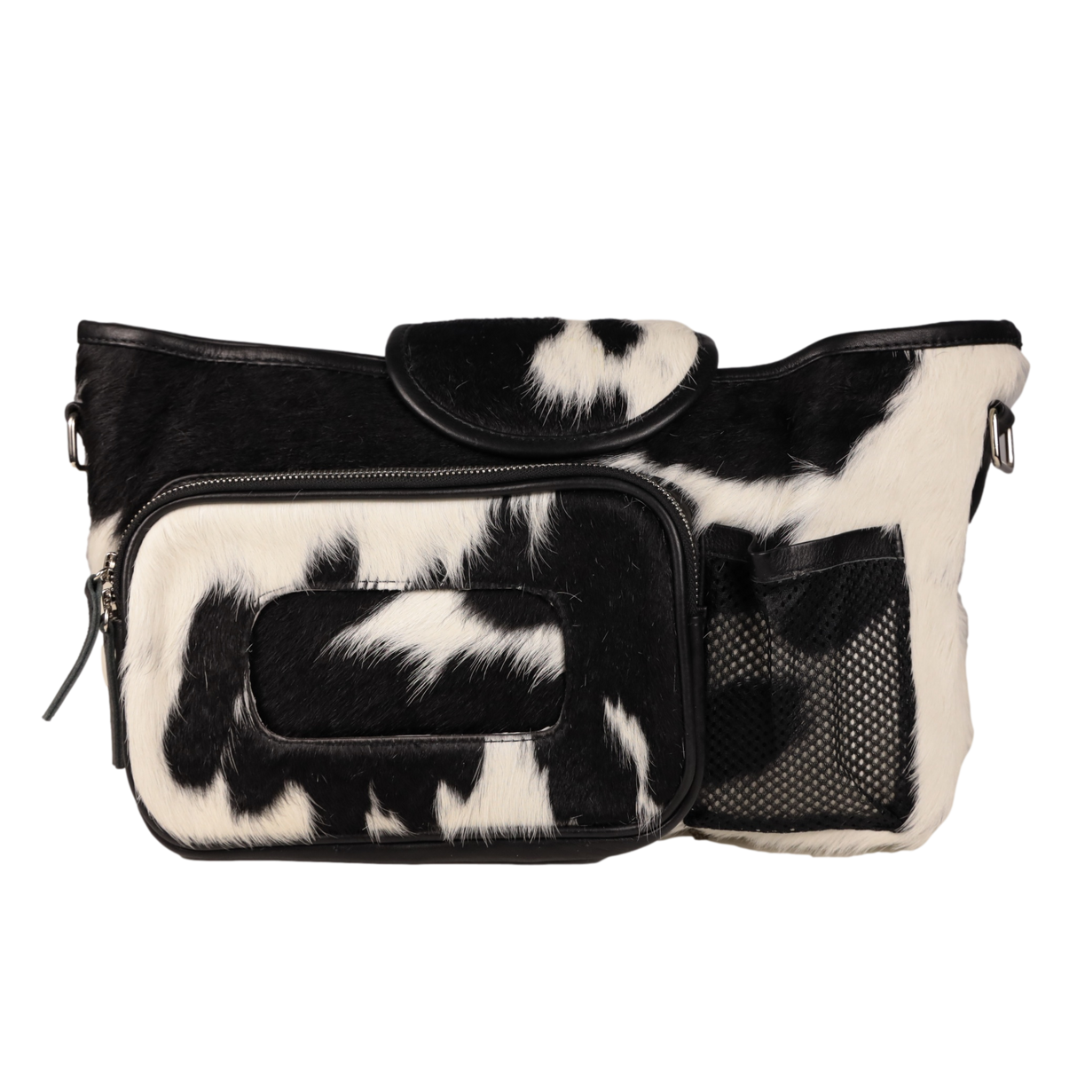 cowhide pram caddy