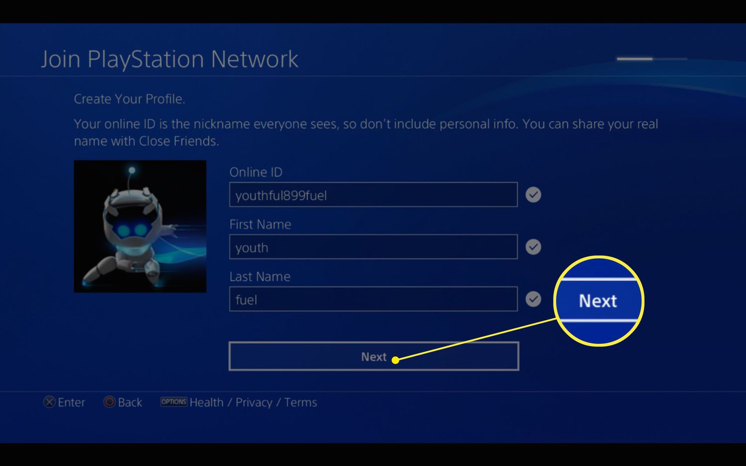 create account psn ps4