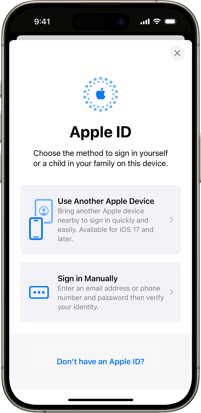 create appleid.apple.com